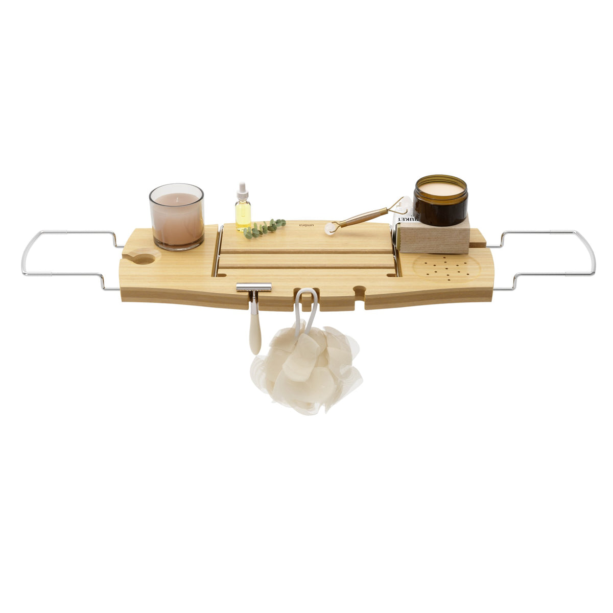 Umbra Aquala bathtub tray natural