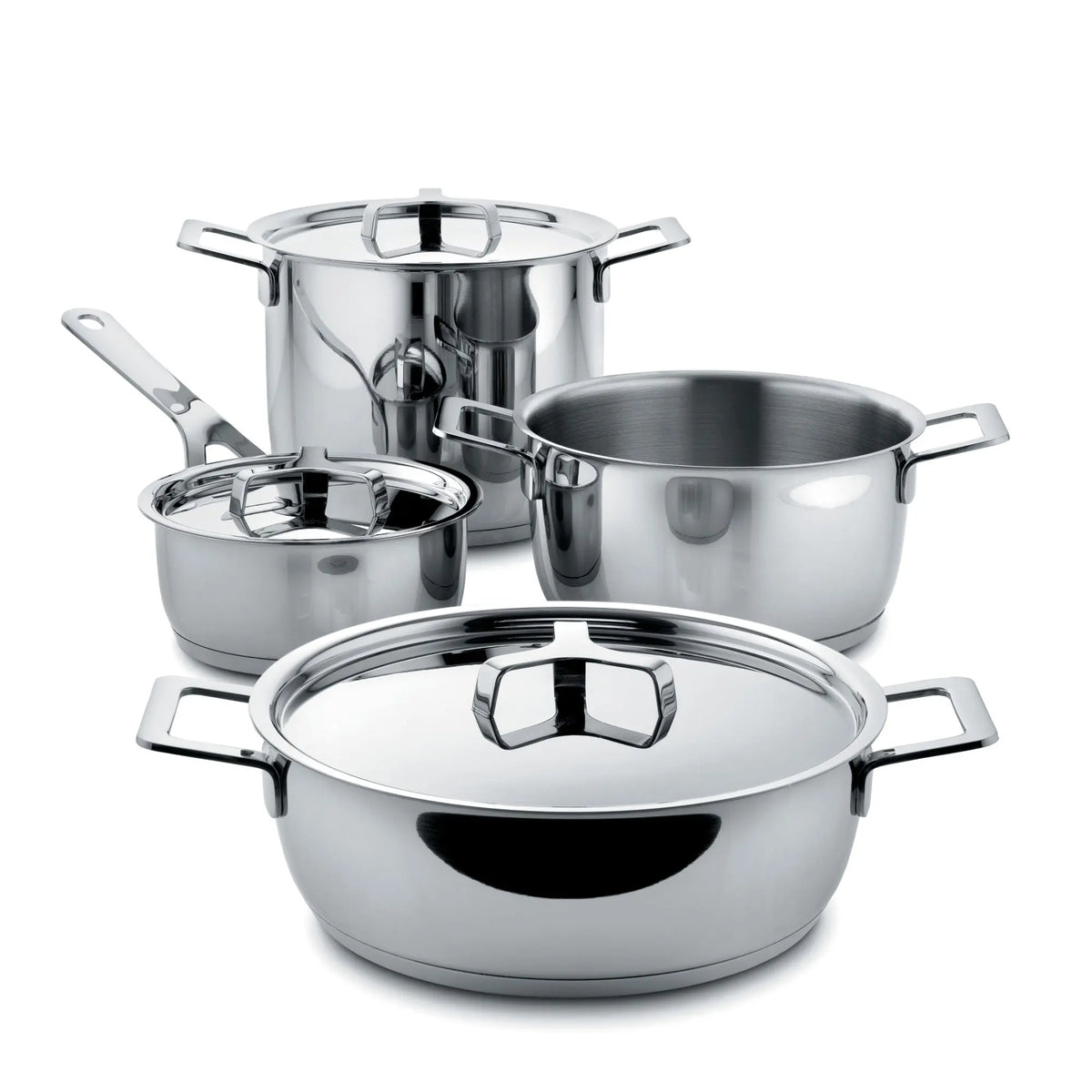 Alessi Pots&amp;Pans kattilasetti 7-osaa Alessi