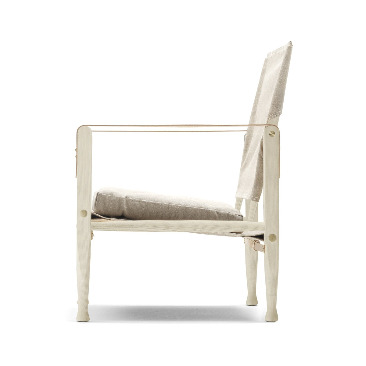 Carl Hansen &amp; Søn KK47000 Safari tuoli valkoöljytty saarni/pellava - Laatukaluste