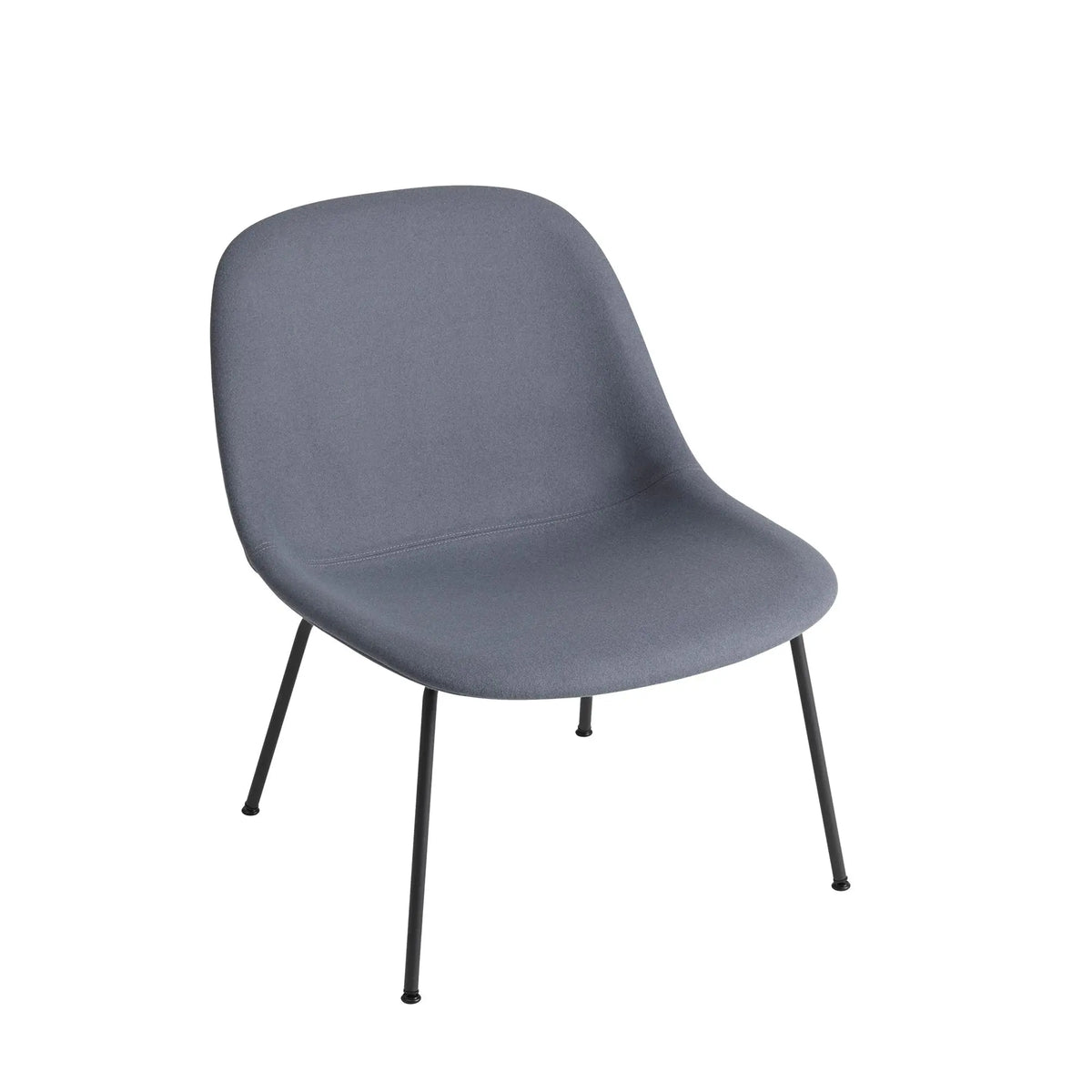 Muuto Fiber lounge tuoli, teräsjalat, musta/Divina 154 (Myymälämalli) - Laatukaluste