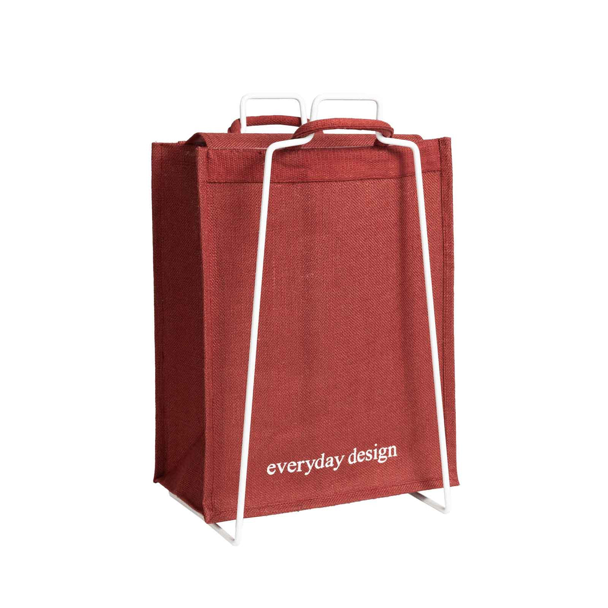 Everyday Design Helsinki teline+juuttikassi tummanpunainen Everyday Design