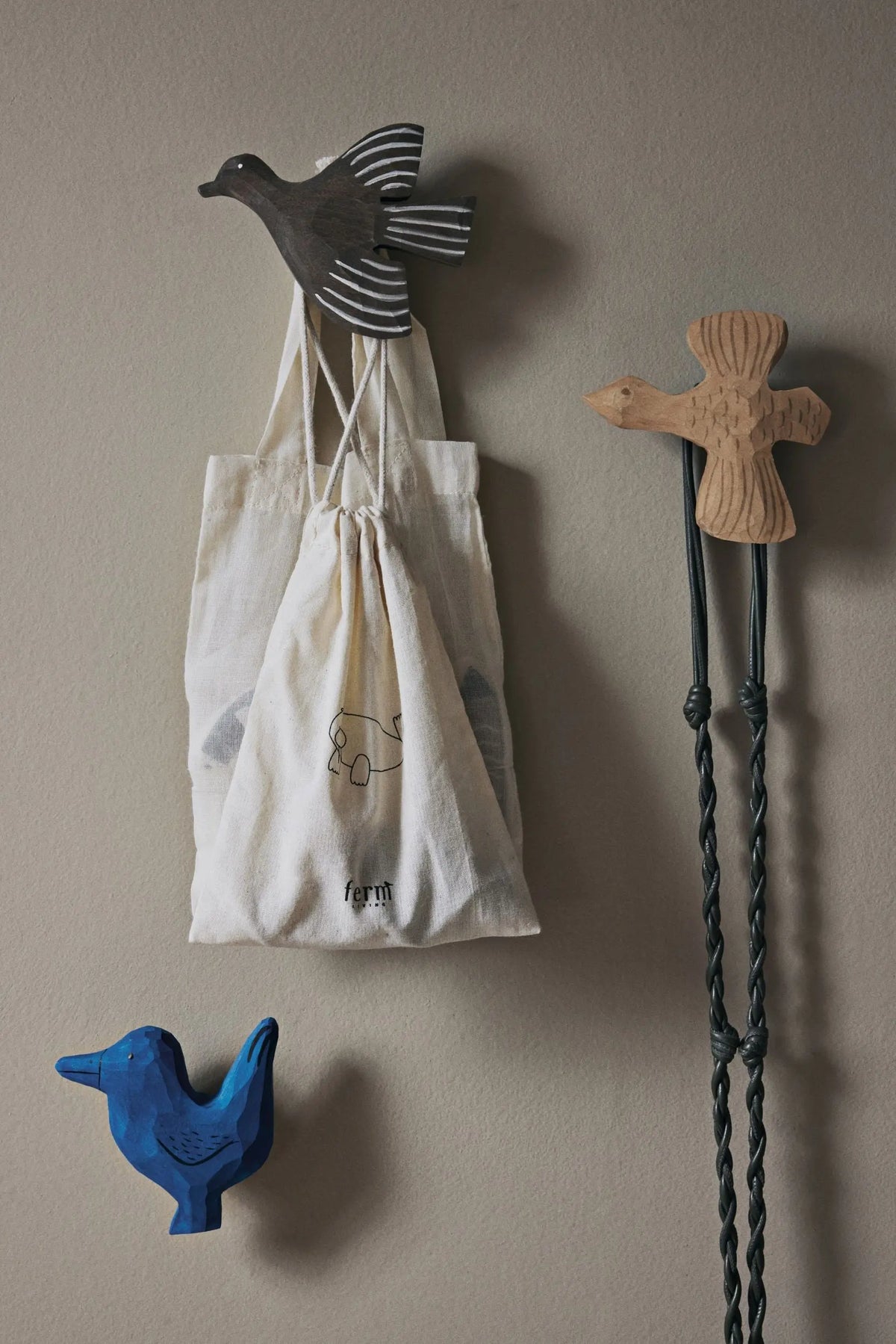 Ferm Living Billie Bird ripustin natural Ferm Living