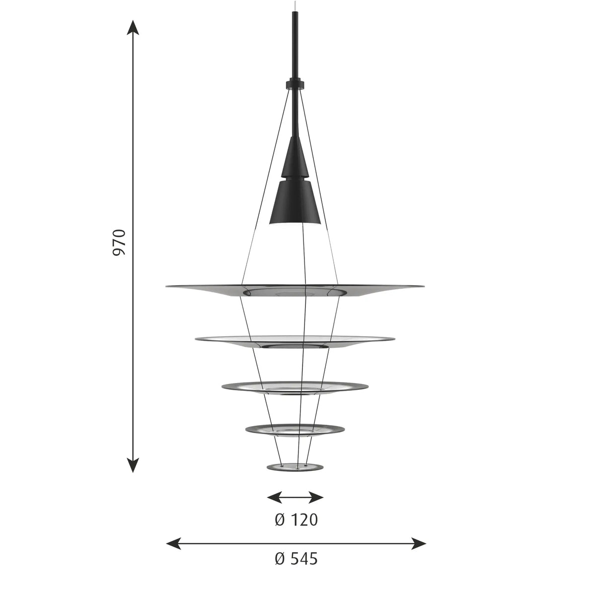 Louis Poulsen Enigma 545 valaisin musta Louis Poulsen