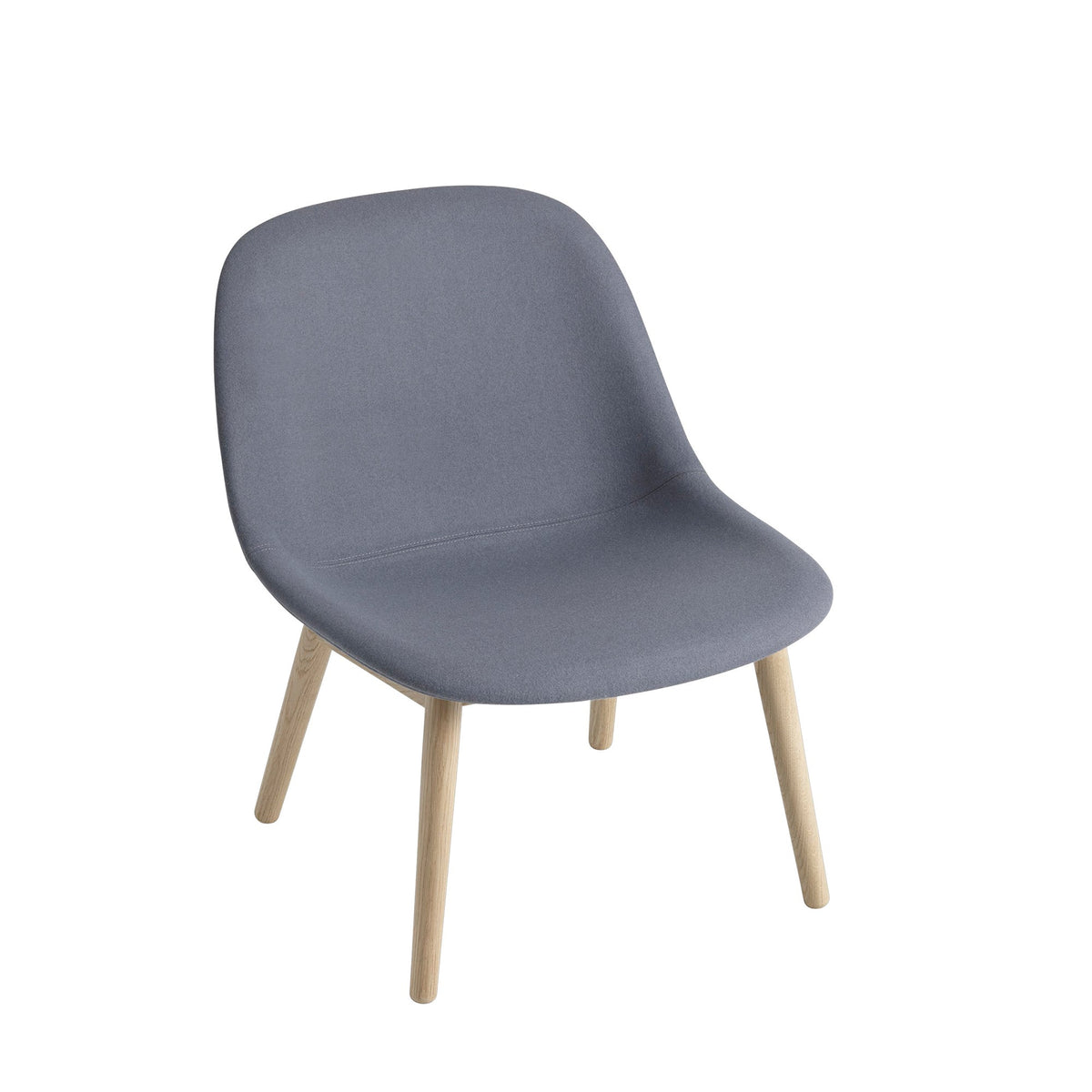 Muuto Fiber lounge tuoli, tammijalat, tammi/Divina 154 - Laatukaluste