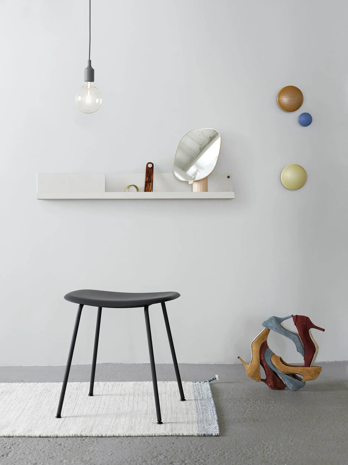 Muuto Folded hylly L vaalea terrakotta Muuto