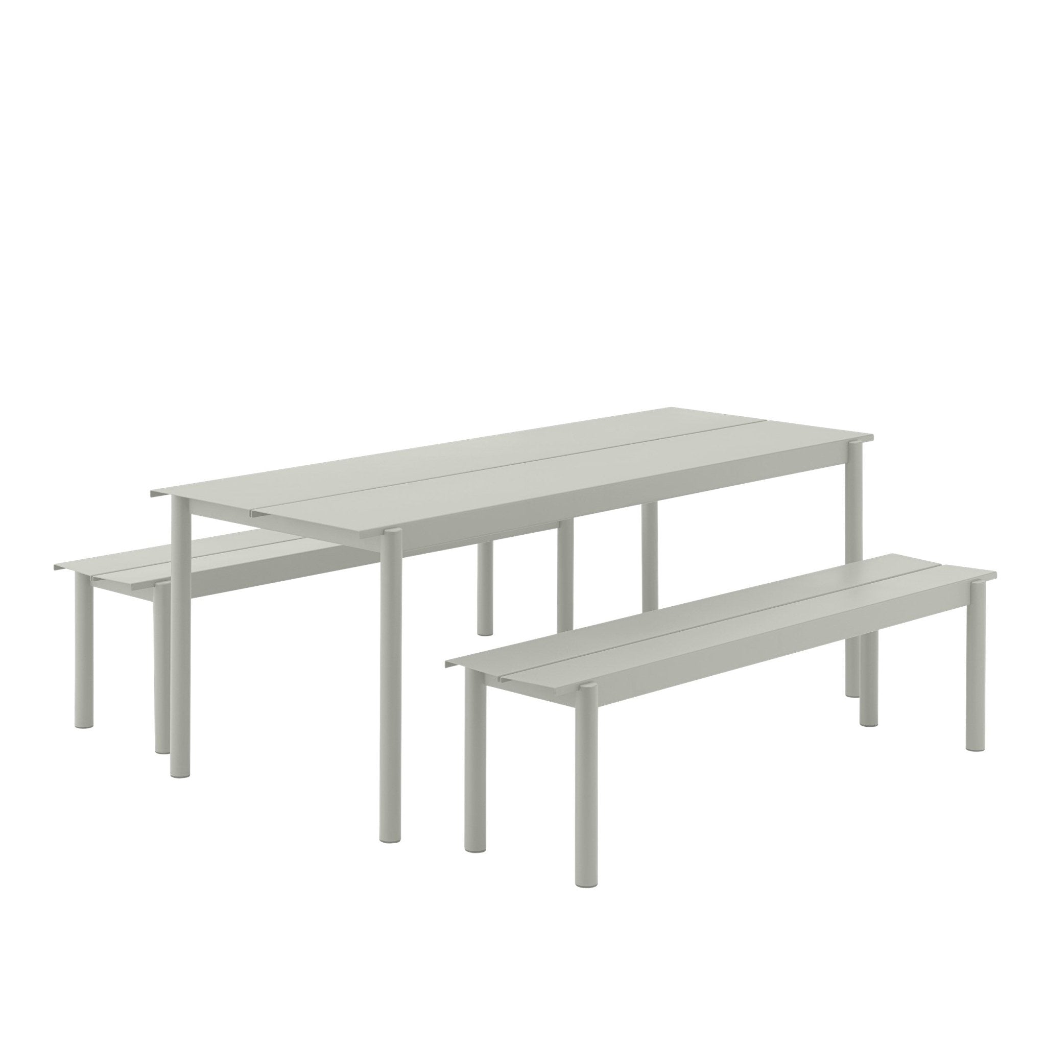 Muuto Linear pöytä 200x75cm harmaa - Laatukaluste