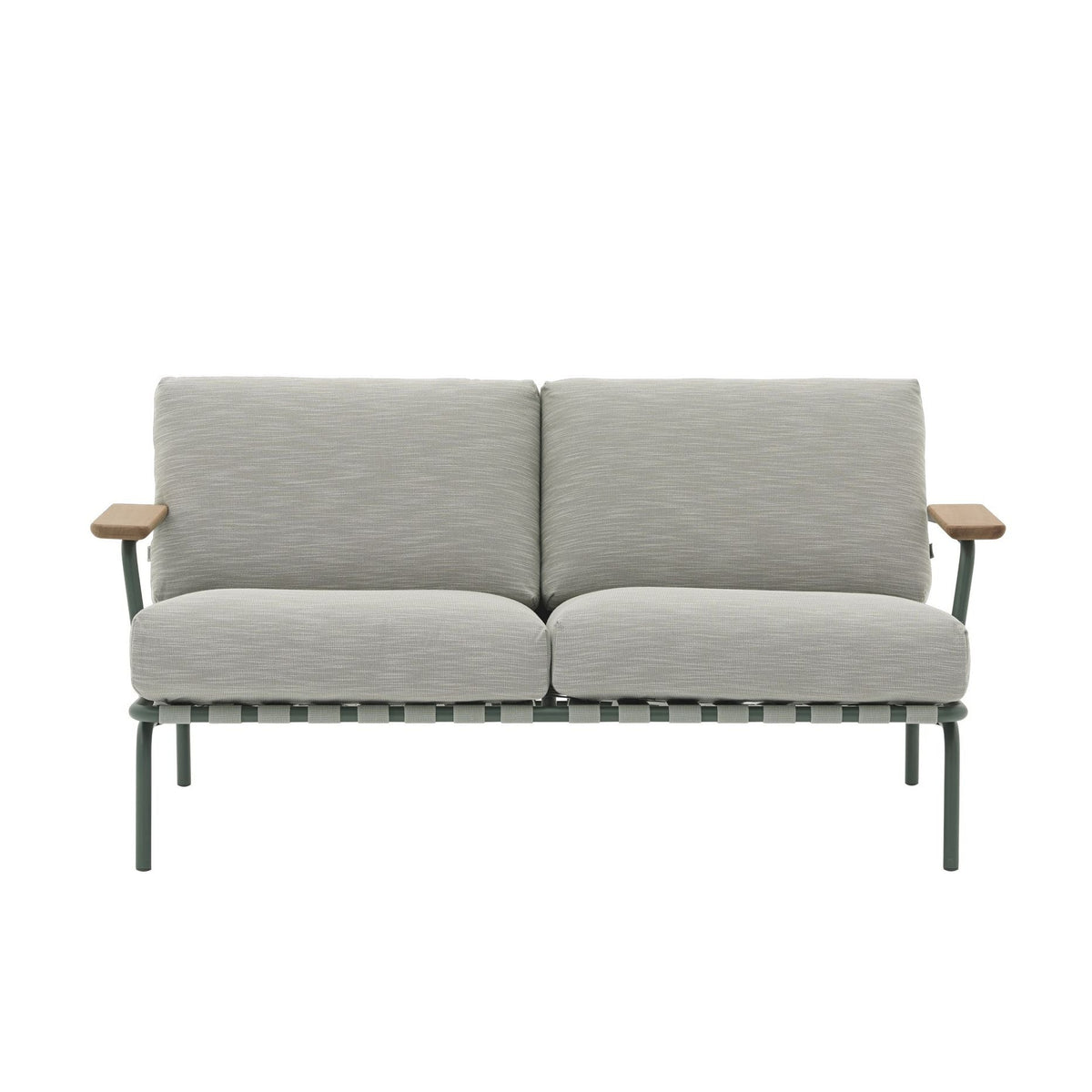 Muuto Settle 2-ist. sohva Ribbed Weave 2/tummanvihreä Muuto