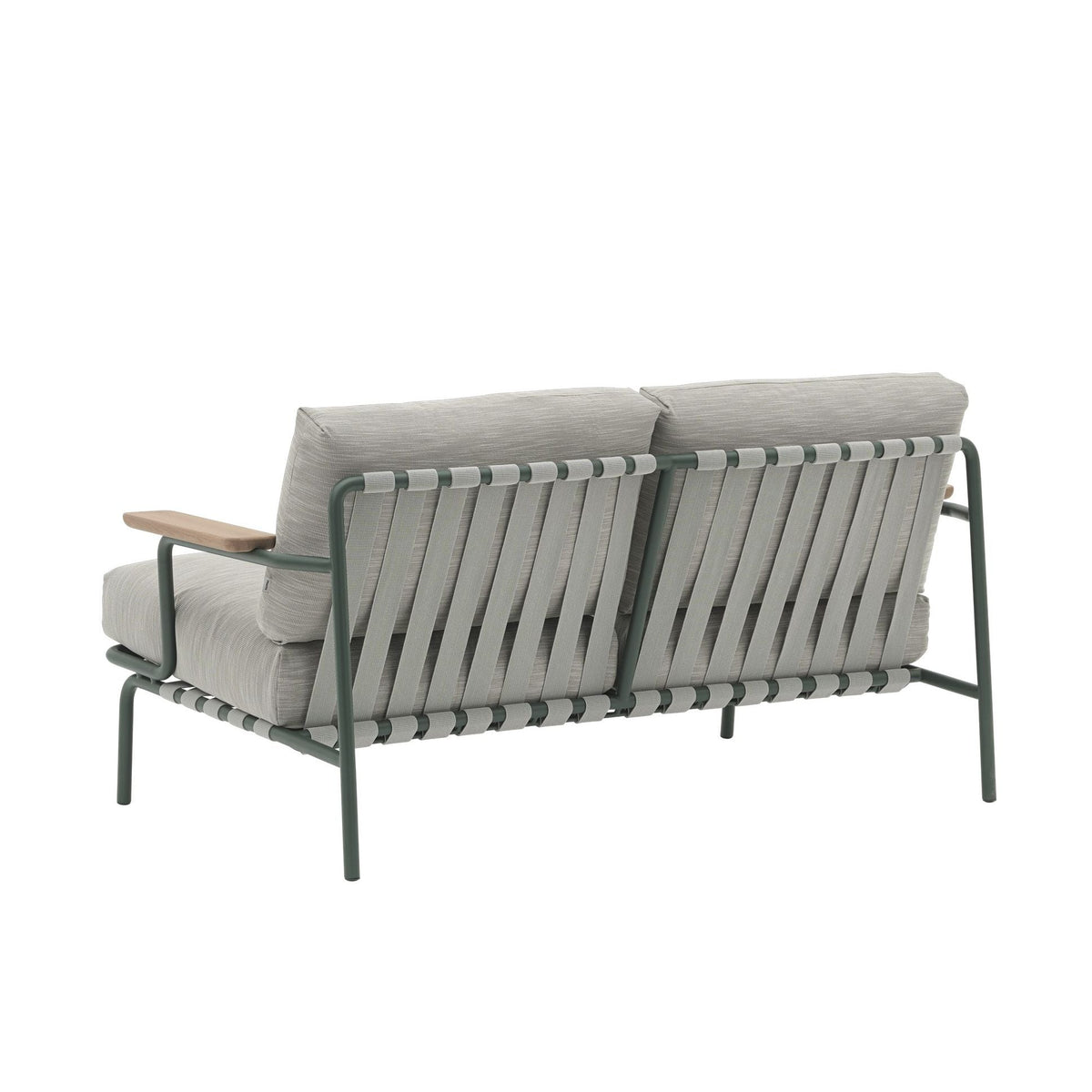 Muuto Settle 2-ist. sohva Ribbed Weave 2/tummanvihreä Muuto