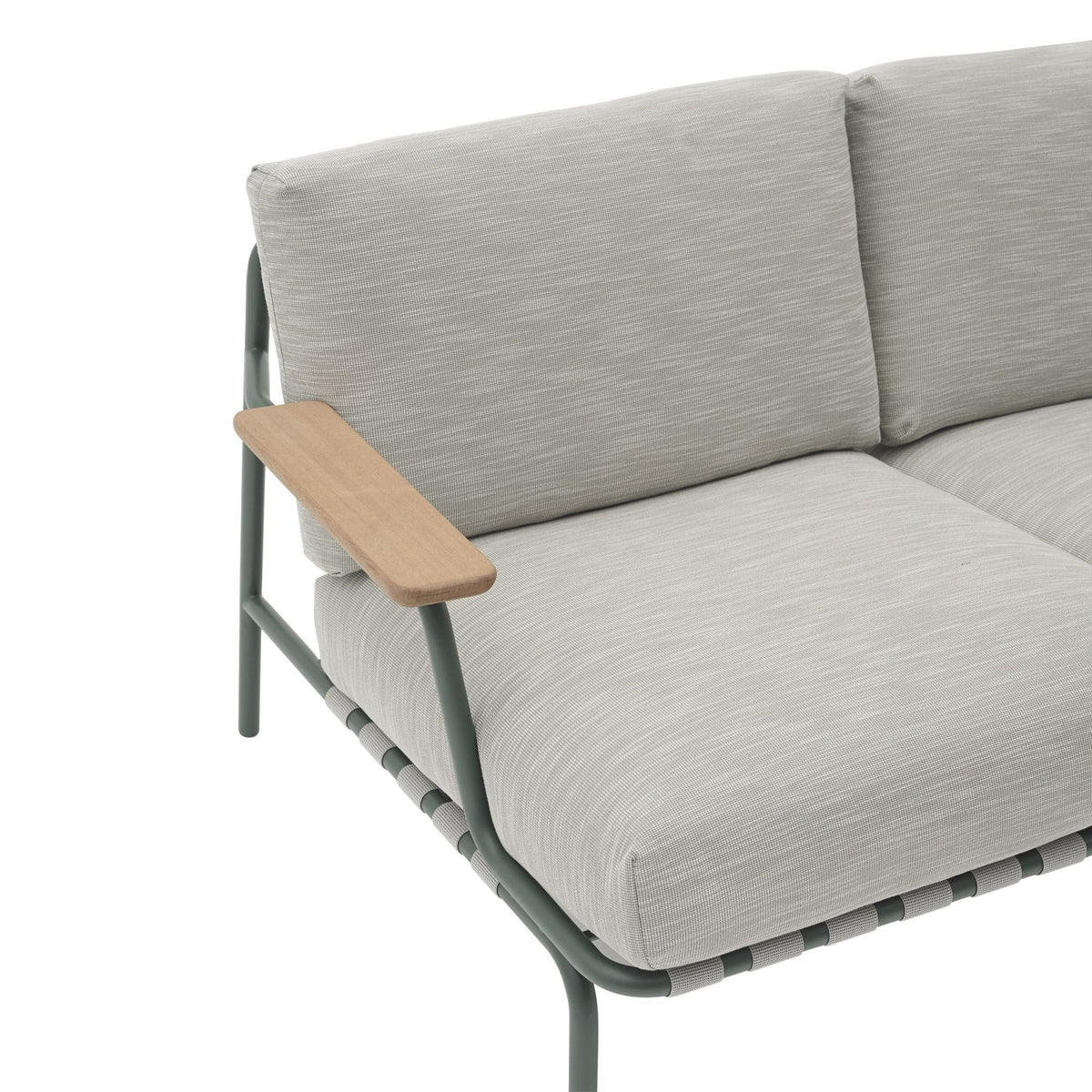 Muuto Settle 2-ist. sohva Ribbed Weave 2/tummanvihreä Muuto