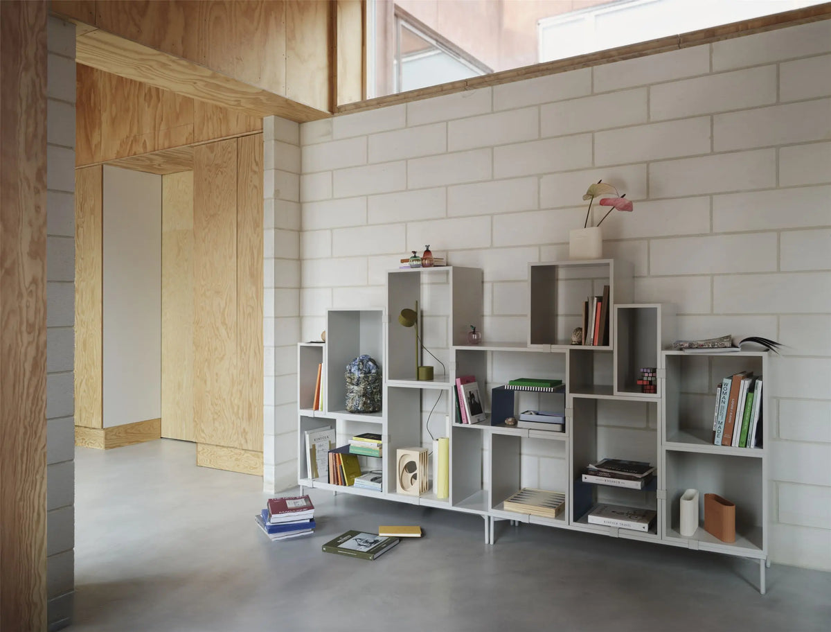 Muuto Stacked hyllymoduuli L vaaleanharmaa Muuto