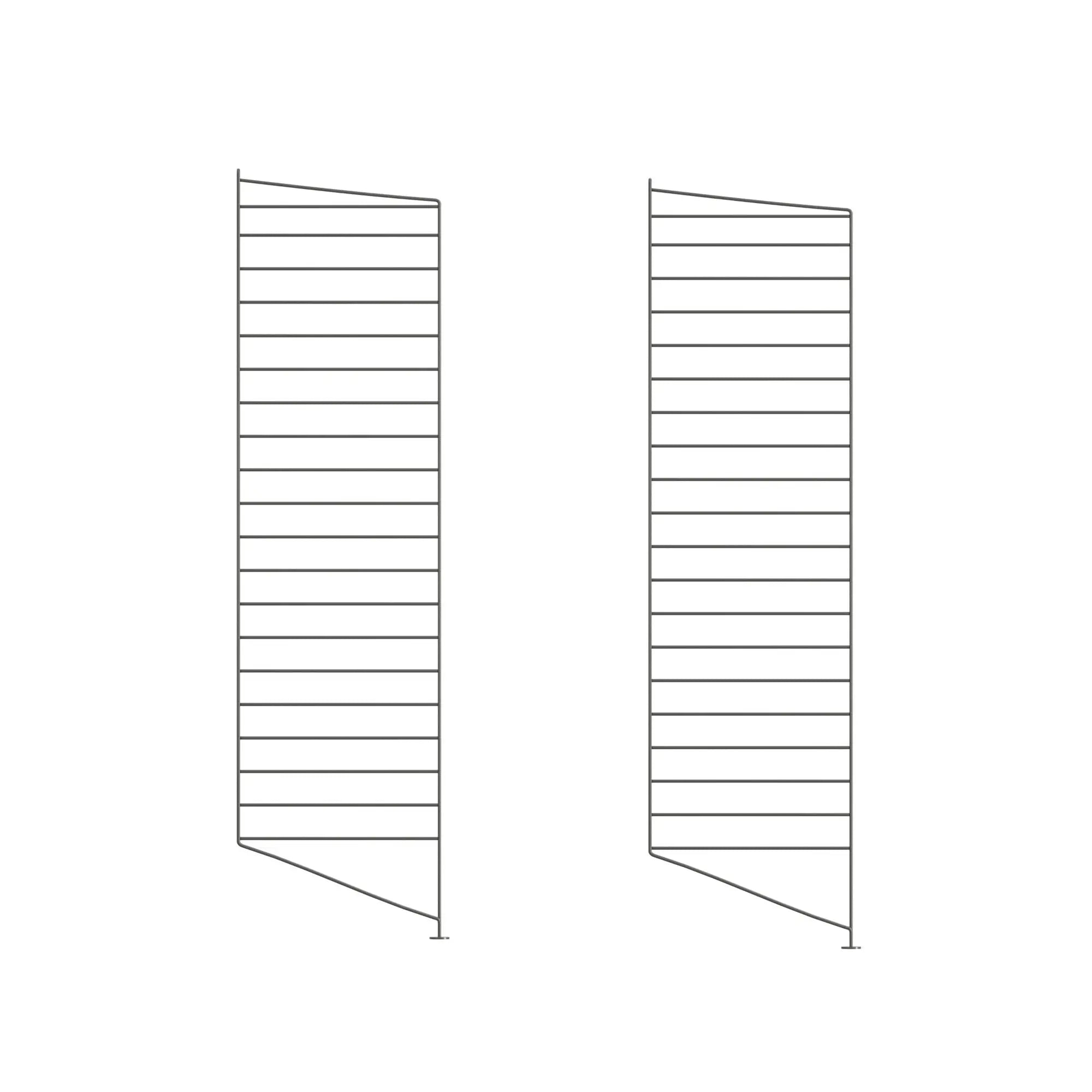 String System lattiapaneeli 115x30 tummanharmaa 2kpl String Furniture