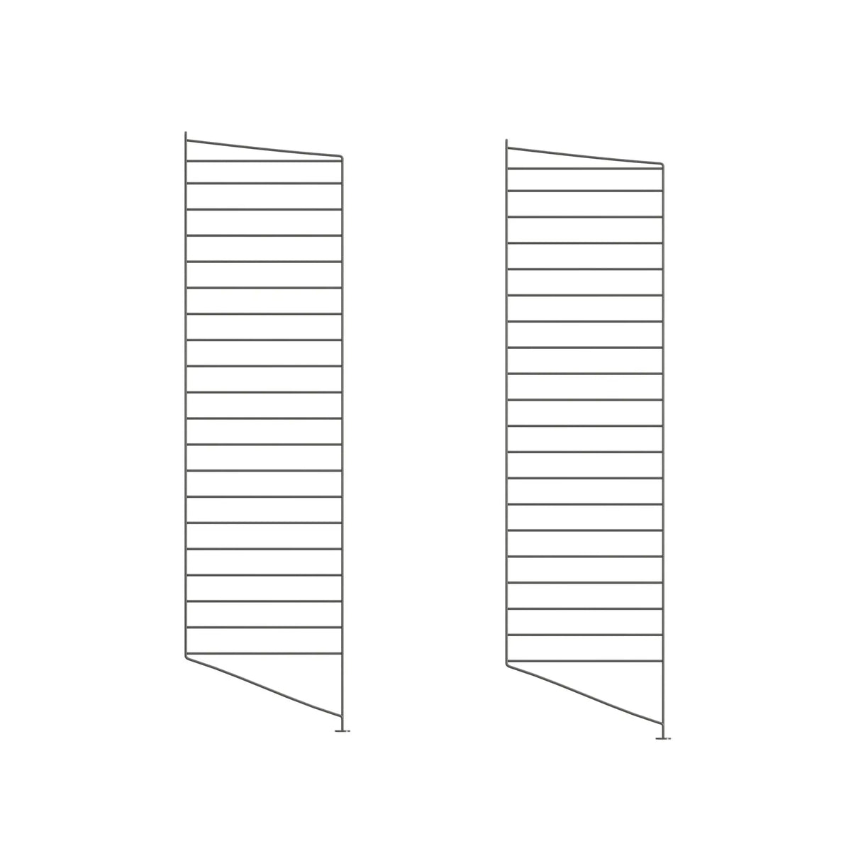 String System lattiapaneeli 115x30 tummanharmaa 2kpl String Furniture