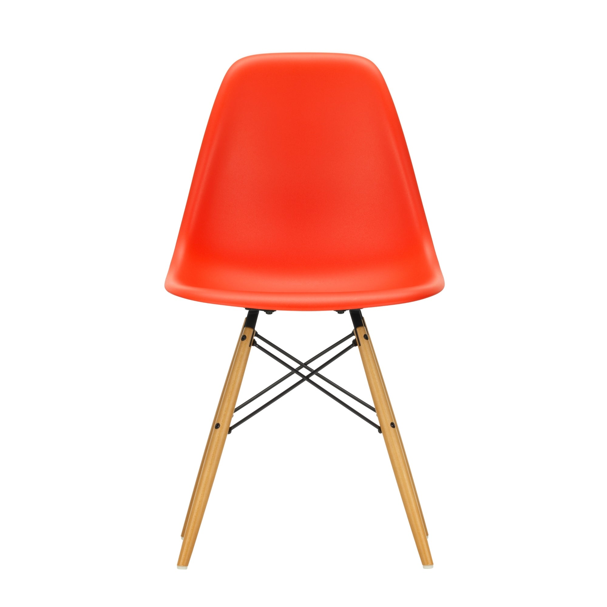 Vitra Eames DSW tuoli punainen/vaahtera - Laatukaluste