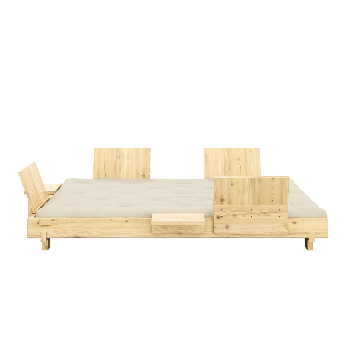 Karup Design Social bed with backrests 2 pcs pine/beige