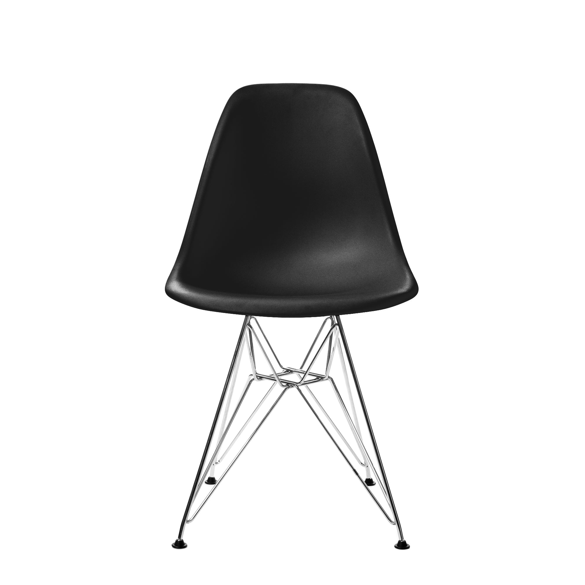 Vitra Eames DSR tuoli RE musta/kromi Vitra