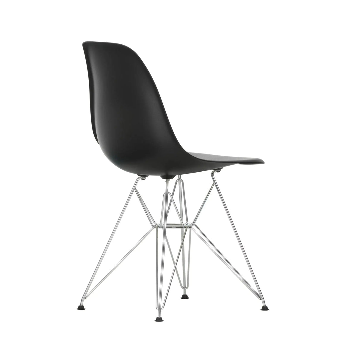 Vitra Eames DSR tuoli RE musta/kromi Vitra