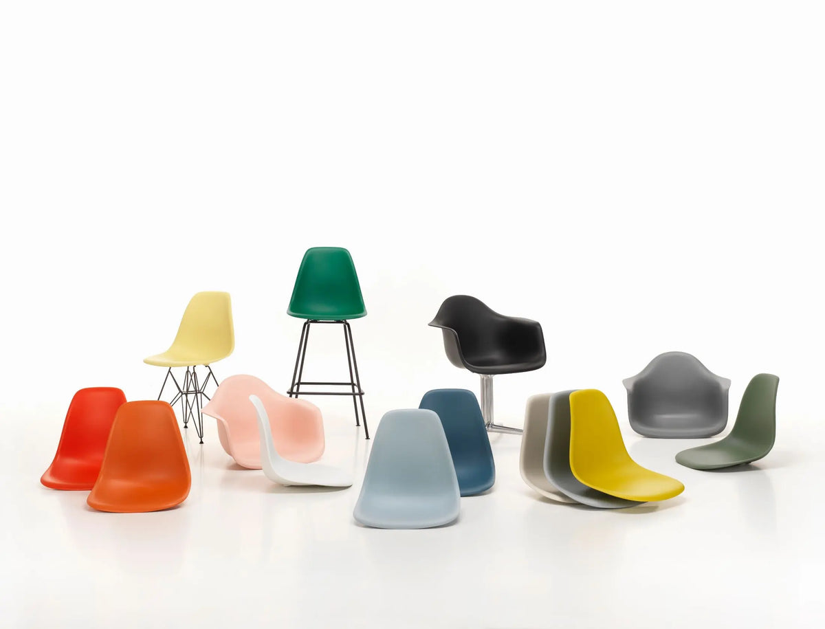 Vitra Eames DSR tuoli RE vihreä/kromi Vitra