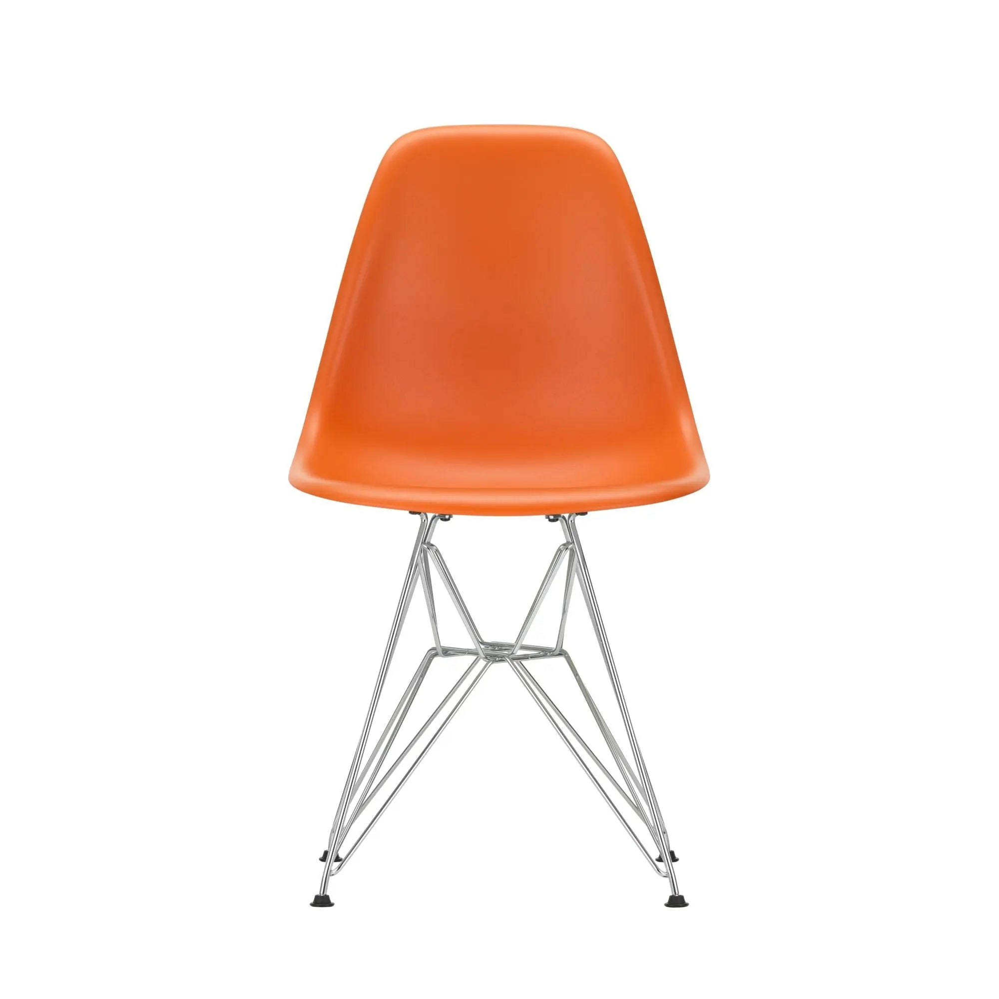 Vitra Eames DSR tuoli RE ruosteinen oranssi/kromi Vitra