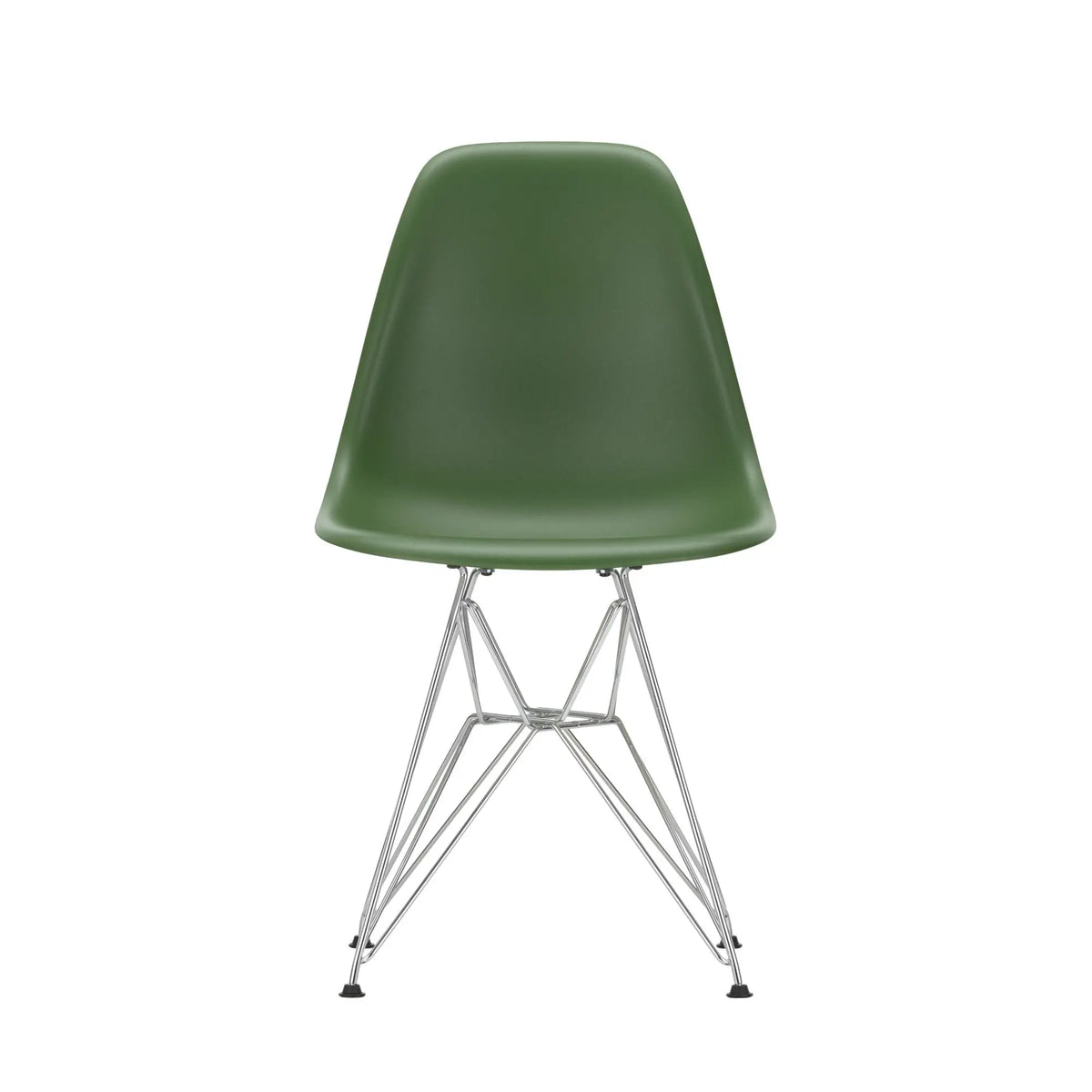 Vitra Eames DSR tuoli RE metsänvihreä/kromi Vitra