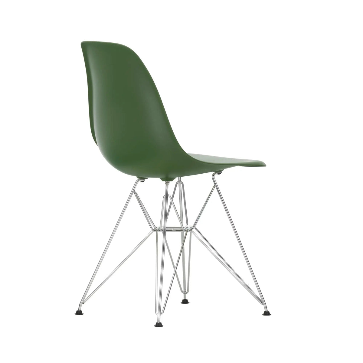 Vitra Eames DSR tuoli RE metsänvihreä/kromi Vitra