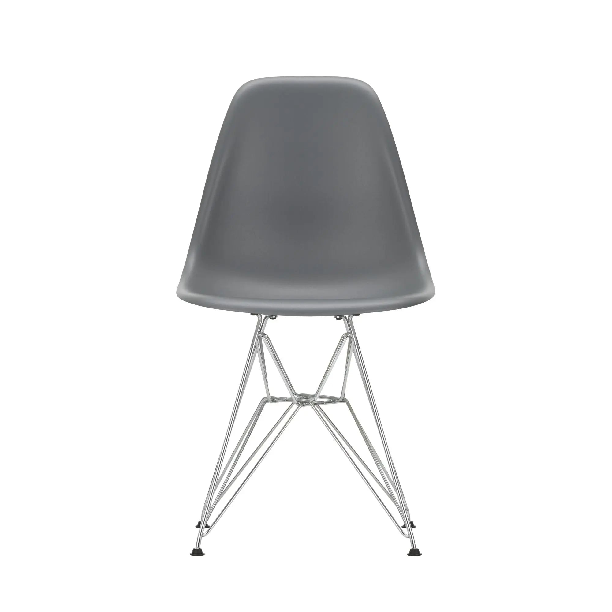 Vitra Eames DSR tuoli RE graniitinharmaa/kromi Vitra