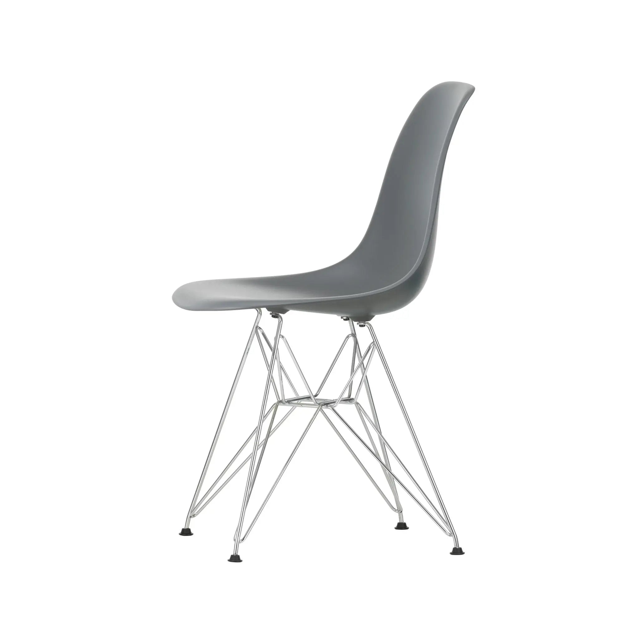 Vitra Eames DSR tuoli RE graniitinharmaa/kromi Vitra