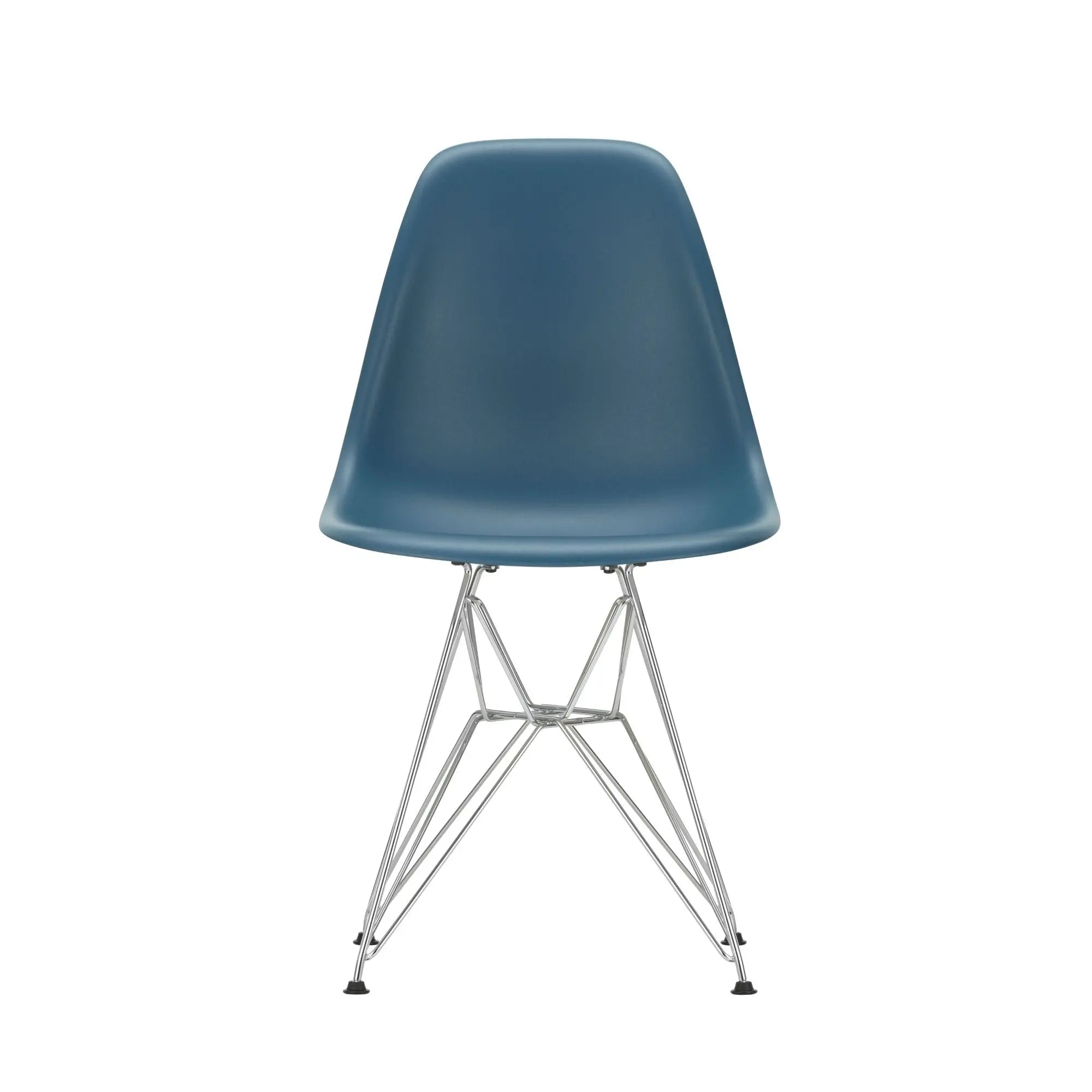 Vitra Eames DSR tuoli RE merensininen/kromi Vitra