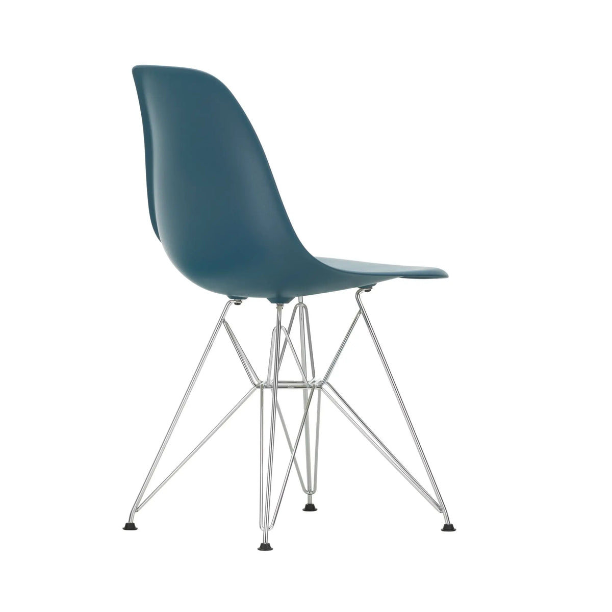 Vitra Eames DSR tuoli RE merensininen/kromi Vitra