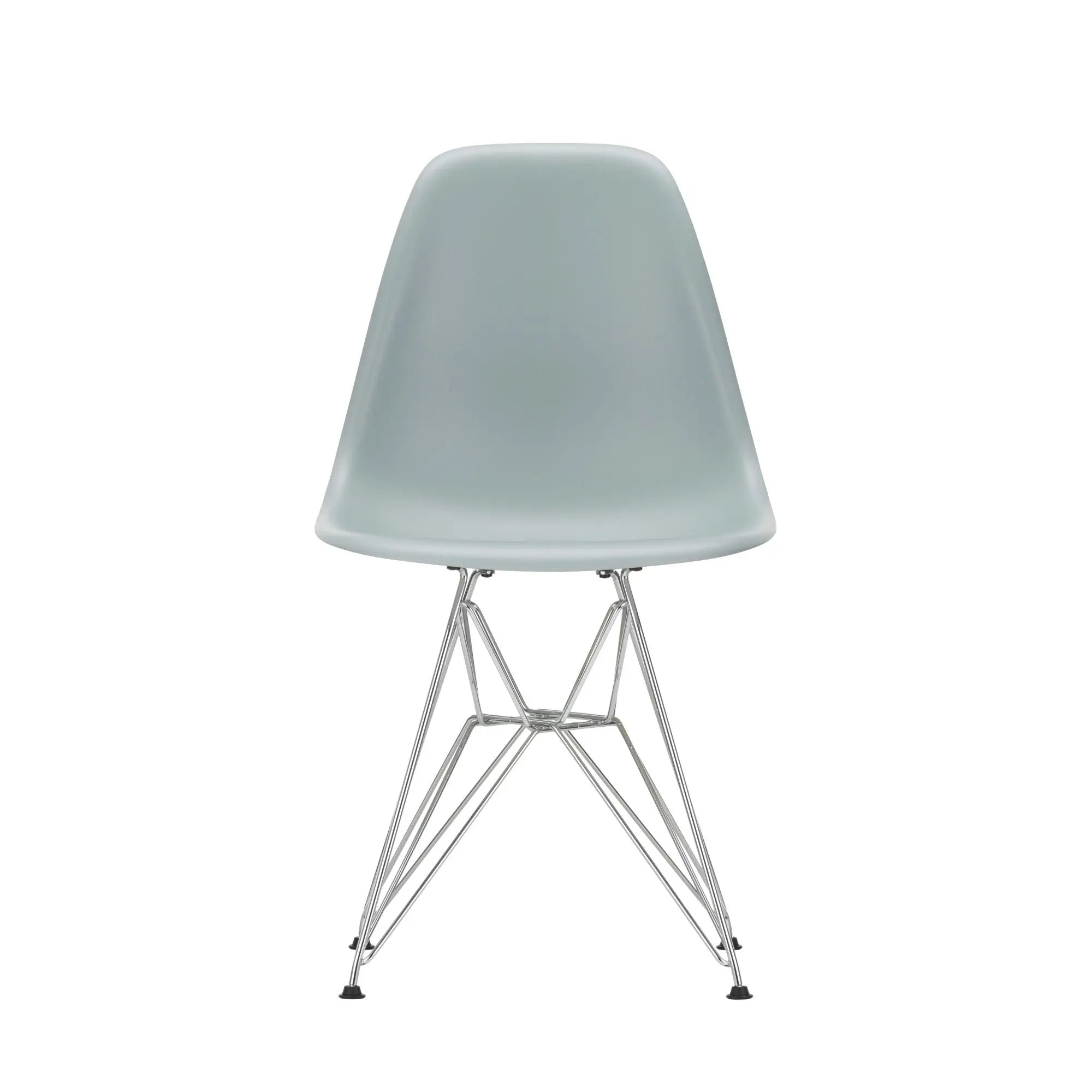 Vitra Eames DSR tuoli RE vaaleanharmaa/kromi Vitra