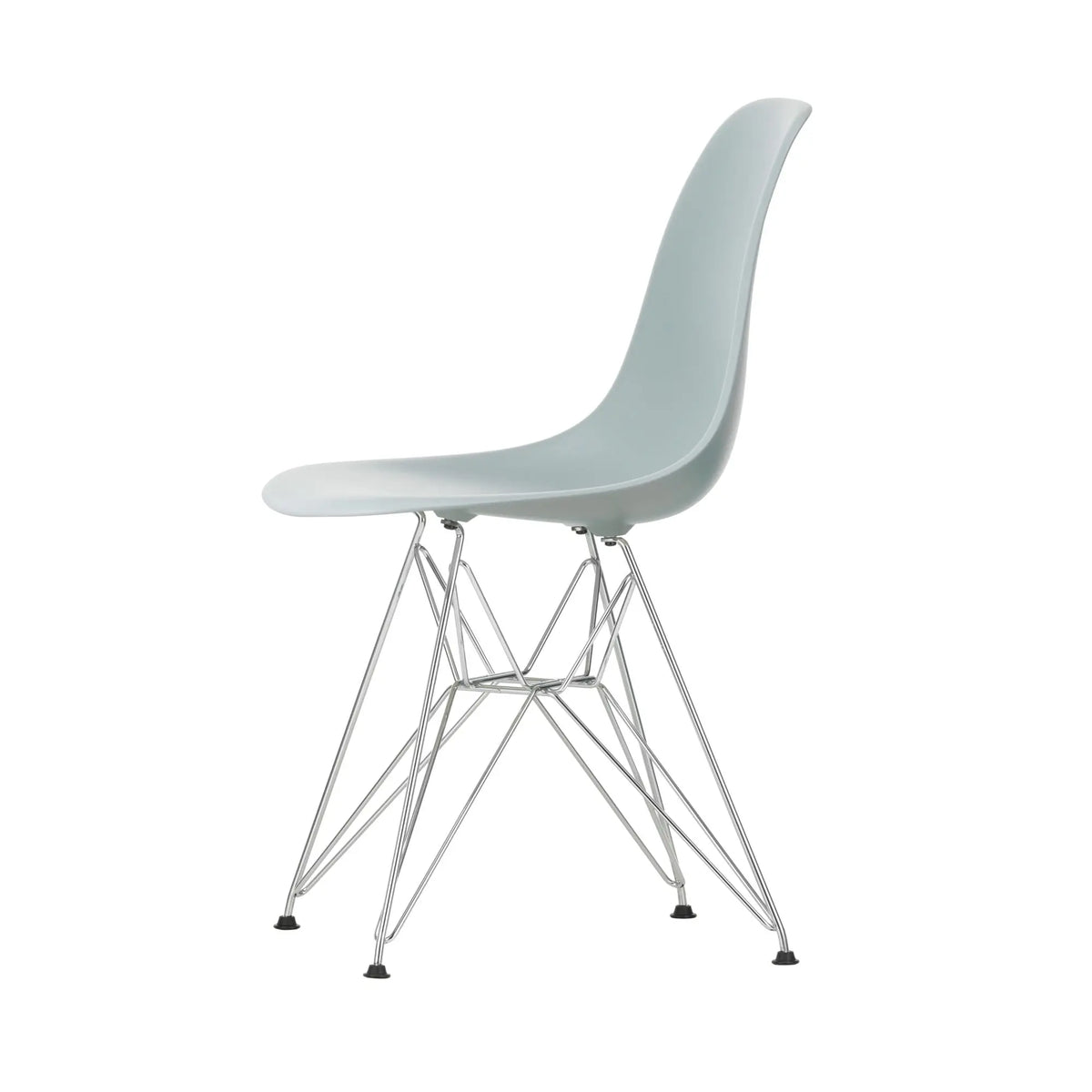 Vitra Eames DSR tuoli RE vaaleanharmaa/kromi Vitra