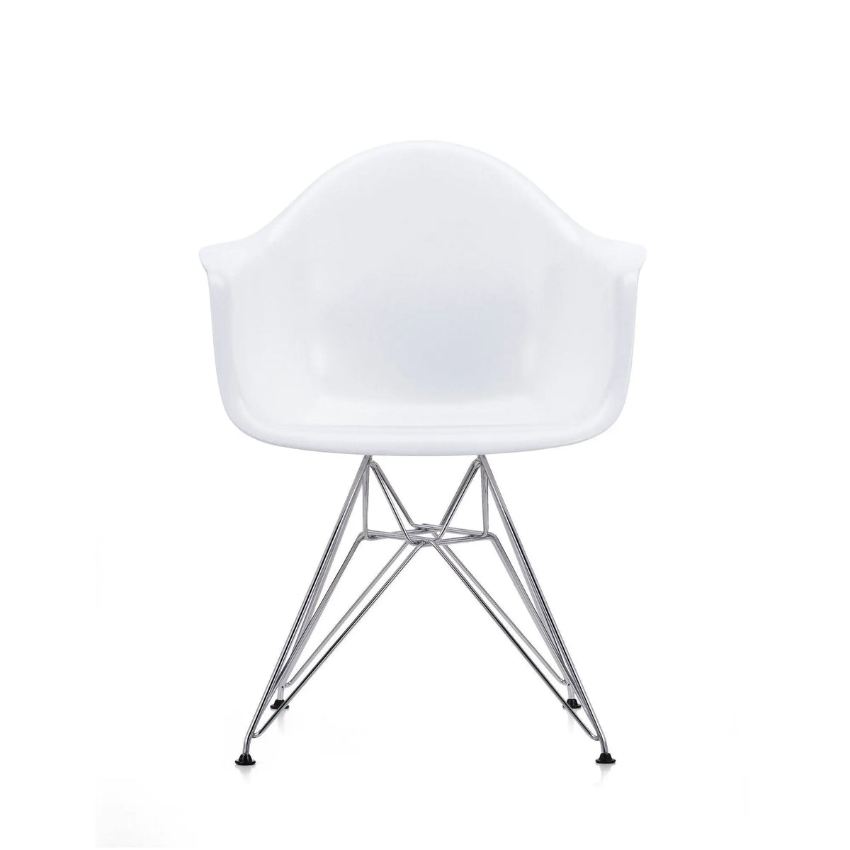 Vitra Eames DAR tuoli valkoinen/kromi (vanha materiaali) Vitra